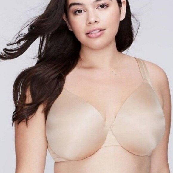 NEW! Lane Bryant Cacique Bra Smooth Satin Full Coverage U/W Size 38D Cafe Mocha - Picture 10 of 10